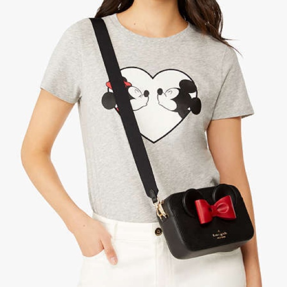 NWT-Disney x Kate Spade-Minnie Mouse-Mini Camera Bag-Black with Red Bow-$329 - Picture 15 of 15